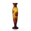 Peirai Vase with dark red poppies - Galle type