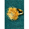 Florecita - Gold plated Silver Ring