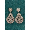 Black Marina - Silver filigree earrings