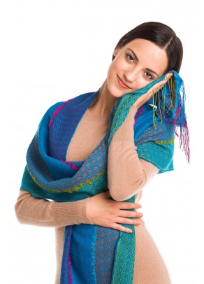 Marvida - baby alpaca and silk scarf