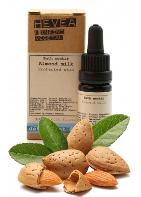 Organic bath nectar with almond milk and macadamia - 10 ml