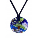 MurrineMonaco Pendant - Tree on Blue III