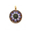 Murrine Pendant Mezzo (gold plated silver, 2,3 cm)