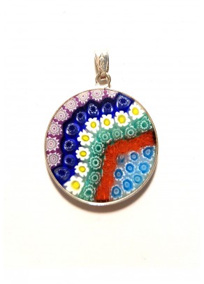 Murrine Pendant Mezzo (silver, 2,3 cm)