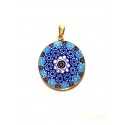 Murrine Pendant Mezzo (gold plated silver, 2,3 cm)