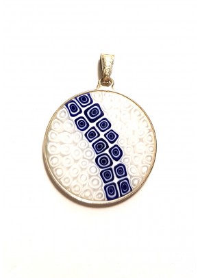 Murrine Pendant Mezzo (silver, 2,3 cm)