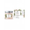 Organic luxury body scrub with coconut oil, manuka honey and pink Himalaya salt