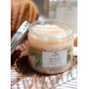 Organic luxury body scrub with coconut oil, manuka honey and pink Himalaya salt