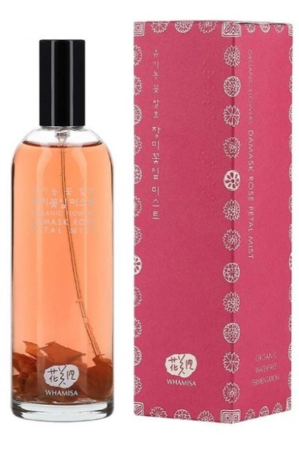 Organic Flowers Damask Rose Petal Mist with Kobushi Magnolia and Tiger Lily - 80 ml